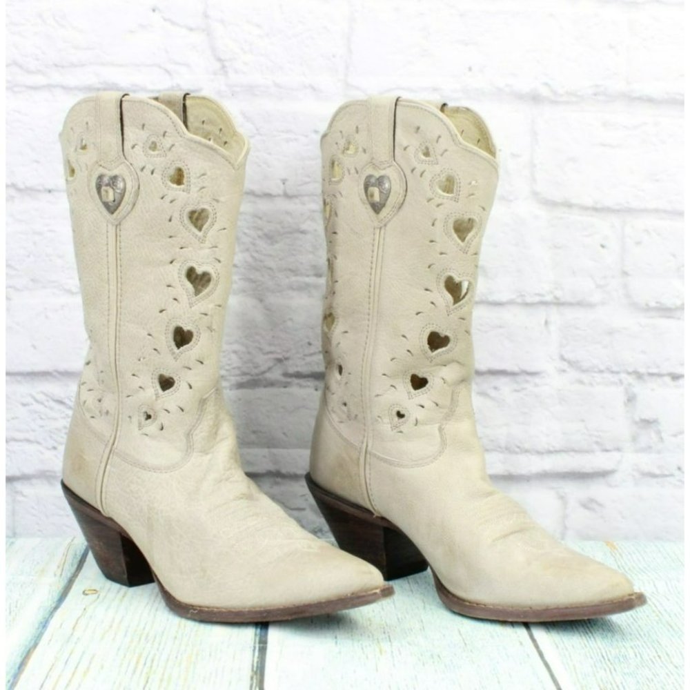 Durango Tan Leather Pull On Cushioned Pointed Toe Western Boot Size 7.5 M - Picture 3 of 8